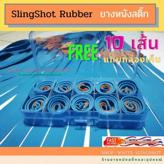 ภาพขนาดย่อของภาพหน้าปกสินค้าSlingshot rubber 5 เส้น สายหนังสติ๊ก ยางหนังสติ๊ก slingshots Presas ยางแบน จากร้าน white.slingshot บน Shopee