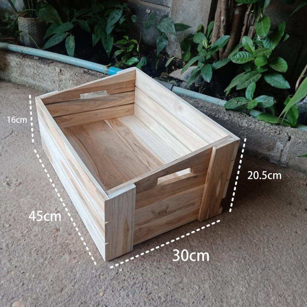 ลังไม้ใส่สินค้า-ลังเฉียงขนาด-30x45cm-ลังไม้อเนกประสงค์-ถาดไม้-กล่องไม้