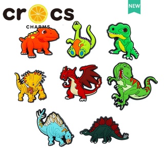 สินค้า Crocs jibbitz charms Ark Dinosaur Series ตัวติดรองเท้า ลายการ์ตูน ดอกไม้ หัวเข็มขัด crocs อุปกรณ์ตกแต่งด้านบน DIY