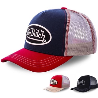 สินค้า Von Dutch Brand หมวกเบสบอล หมวกแก๊ป หมวกตาข่าย ฤดูร้อน สําหรับผู้หญิง ผู้ชาย