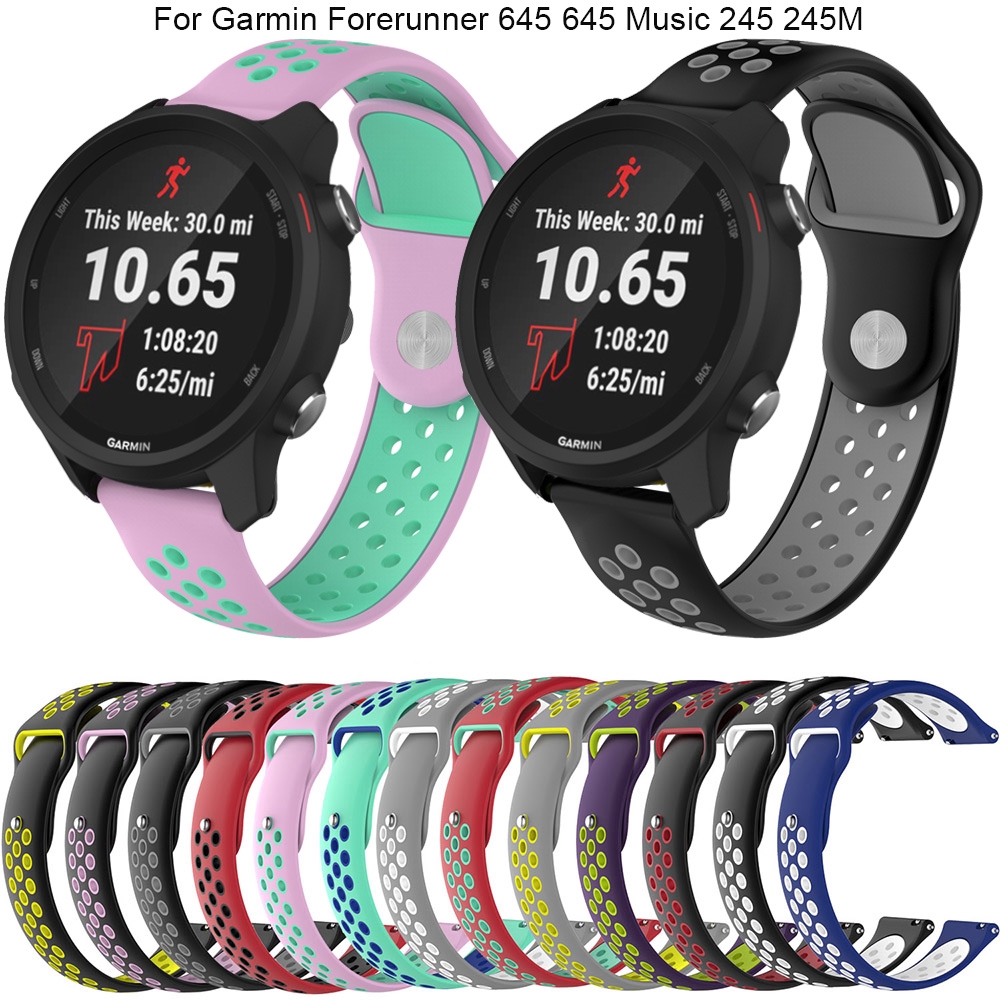 สายนาฬิกาข้อมือซิลิโคน garmin forerunner 245/245 m/645/635 music/vivoactive  3/3 hr/3 | Shopee Thailand