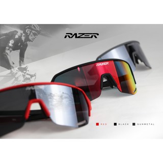 ภาพขนาดย่อของสินค้าแว่นจักรยาน Razer Z1 - 3 สีให้เลือก นํ้าหนักเบา สวมใส่สบาย ป้องกันแสงแดด