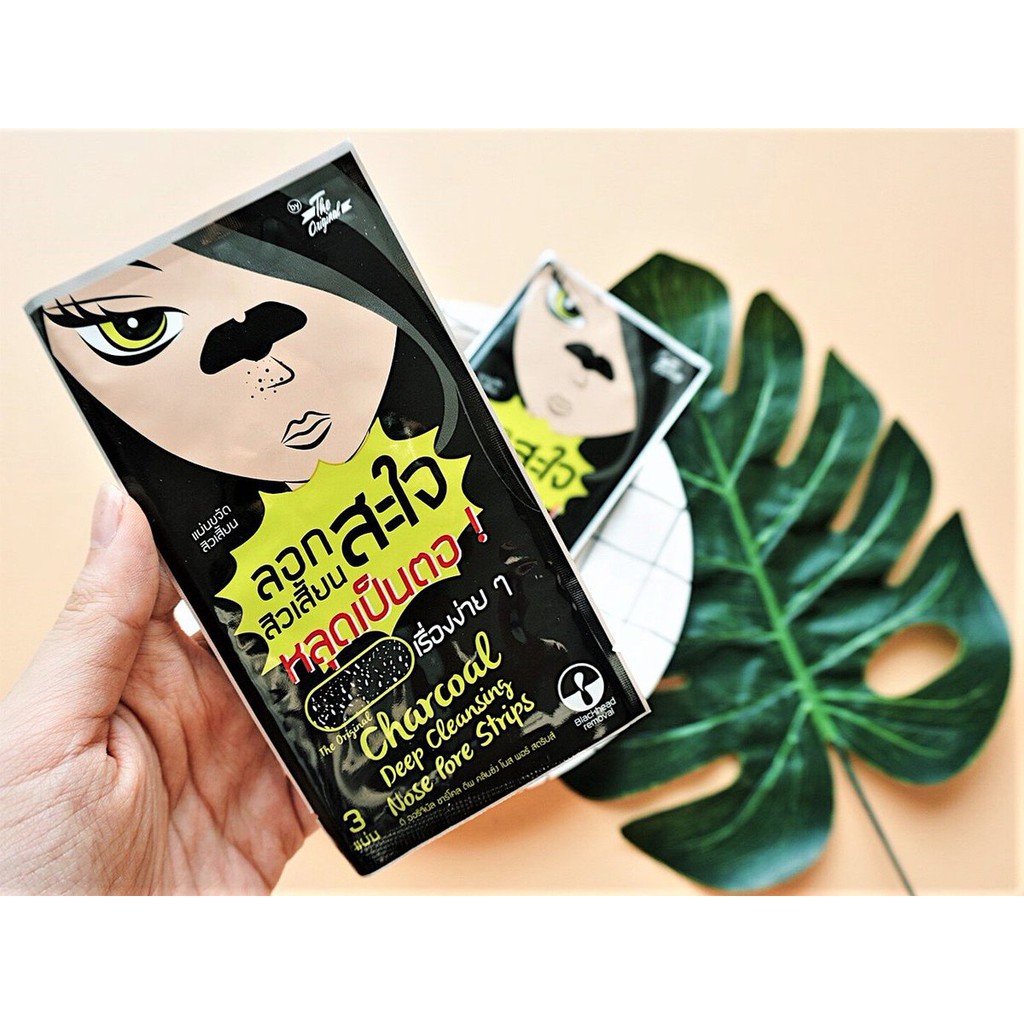 12ซอง230บ-the-original-charcoal-deep-cleansing-nose-ดิ-ออริจินัล-ชาร์โคล-ดีพ-คลีนซิ่ง-โนส-พอร์-สตริบส์-ลอกสิวสะใจ
