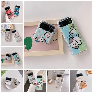 เคสโทรศัพท์มือถือแบบนิ่ม ใส กันกระแทก ลายการ์ตูนน่ารัก สําหรับ Samsung Galaxy Z Flip3 5G