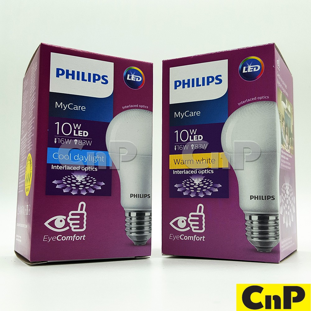 ภาพหน้าปกสินค้าPHILIPS หลอดไฟ LED Bulb 10W ฟิลิปส์ รุ่น MyCare จากร้าน cnp_electric บน Shopee