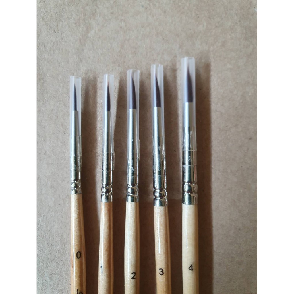 พู่กันหัวกลม-ประยงค์-พู่กัน-round-paint-brush