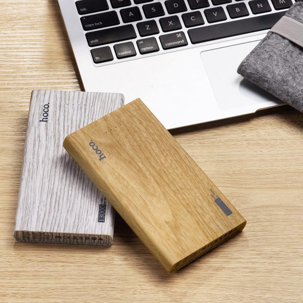 hoco-power-bank-13000mah-รุ่น-pwb-b12b-13000-wood-grain