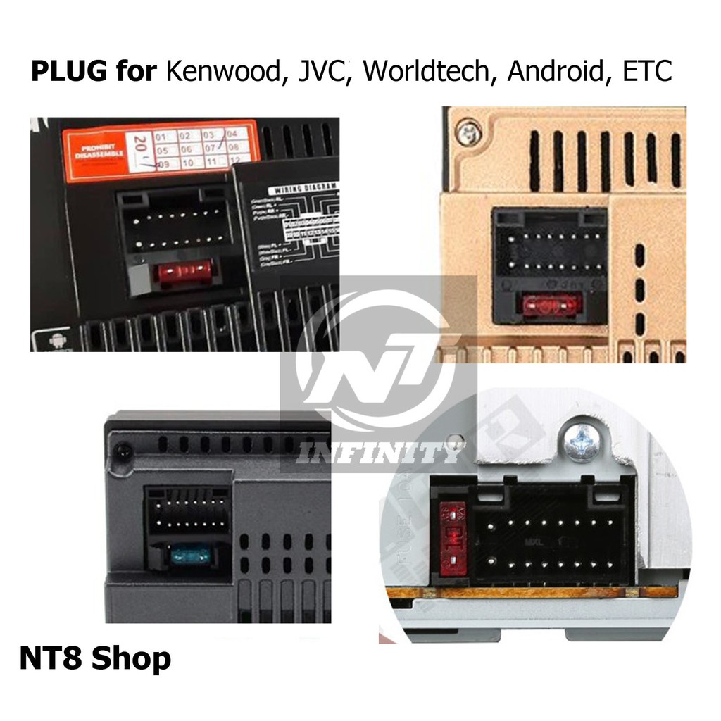 ปลั๊กตรงรุ่น-toyota-สำหรับ-2din-kenwood-jvc-worldtech-android-etc-ไม่ตัดต่อสายไฟ