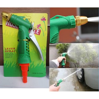 หัวฉีดน้ำ/หัวฝักบัว ขนาด6นิ้ว Water Lever Spray แบบปรับได้ ปรับให้เป็นแบบฝอย หรือแบบพุ่งได้ หมุน ปิดน้ำที่ตัวหัวฉีดได้เล