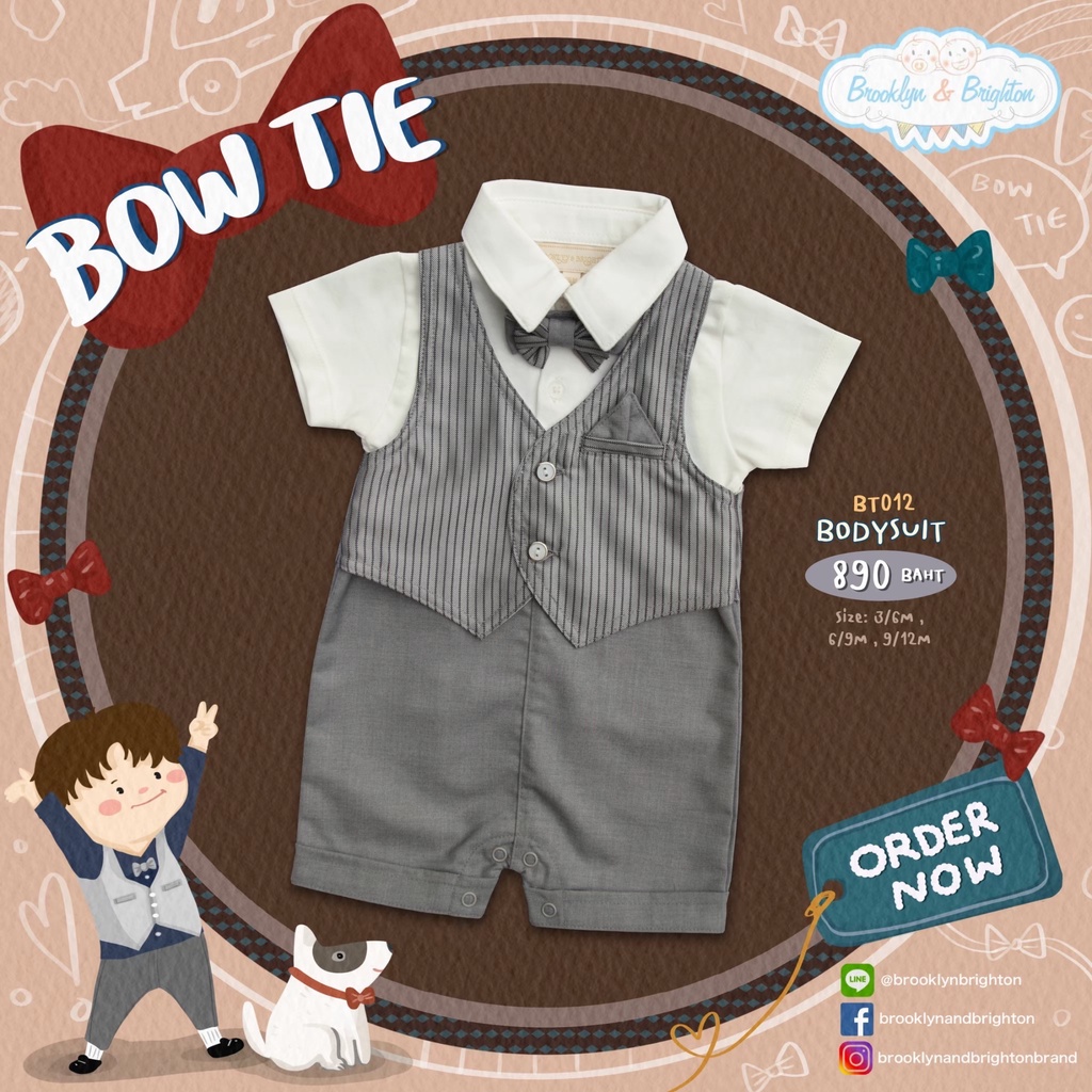 bow-tie-romper-ชุดออกงานเด็กชาย-หูกระต่าย-รอมเปอร์-link-1