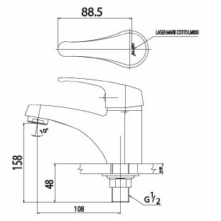 cotto-รุ่น-ct1191a-hm-ก๊อกเดี่ยวอ่างล้างหน้าแบบก้านโยก-รุ่น-rodrigo