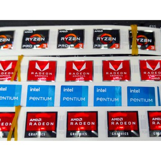 ภาพขนาดย่อของภาพหน้าปกสินค้าสติ๊กเกอร์ SET8 MIX Intel AMD Nvidia Radeon GTX RTX i11  Sticker ตกแต่ง PC Notebook  ของหายาก ราคาถูก จากร้าน vissavat บน Shopee ภาพที่ 4