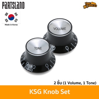 ภาพหน้าปกสินค้าPartsland KSG Chrome Cap Knob Set Volume+Tone ปุ่มโวลุ่มและโทนเซ็ด สำหรับ SG Made in Korea ที่เกี่ยวข้อง