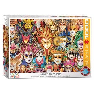 EUROGRAPHICS: COLORS OF THE WORLD – VENETIAN MASKS [Jigsaw Puzzle]