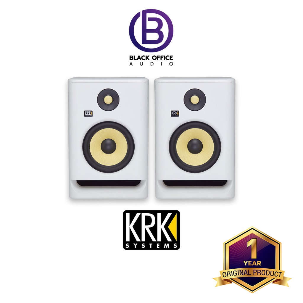 krk-rokit-7-g4-white-noise-ลำโพงทำเพลง-ลำโพงมอนิเตอร์-มิกซ์เพลง-monitor-speaker-blackofficeaudio