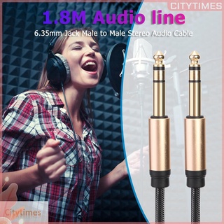 สายเคเบิ้ล CI 6.35 มม. 1/4 นิ้ว Male to Male Stereo Audio Cable