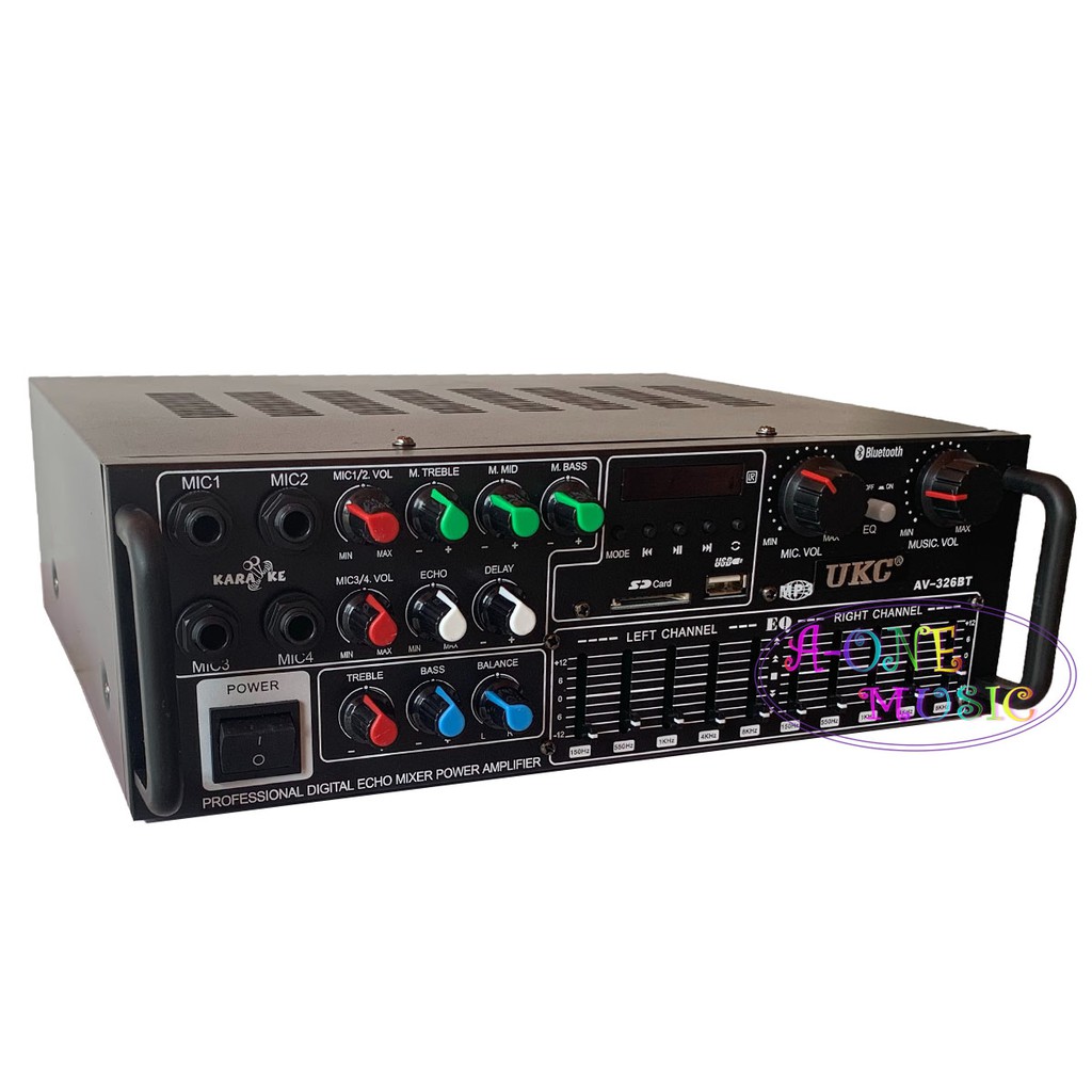 เครื่องขยายเสียง-ac-dc-mini-2x120w-stereo-power-amplifier-bluetooth-usb-fm-media-solutions-รุ่น-av-326btฟรี-สายสัญญาณ