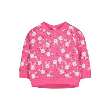 mothercare-เสื้อเด็ก-เสื้อสเวตเตอร์-สีชมพูสด-ลายกระต่าย-pink-bunny-sweat