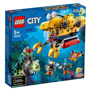 (พร้อมส่ง ของแท้)legoของแท้รุ่น Lego City : Ocean Exploration เรือดําน้ํา(60264 )ของเล่นเด็ก Lego แท้