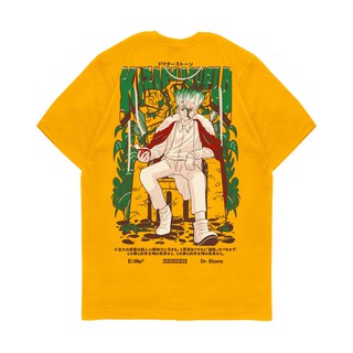 เสื้อยืดผู้ชาย เสื้อยืด ลายการ์ตูนอนิเมะ Kizaru Dr. หินของฉัน S-5XL