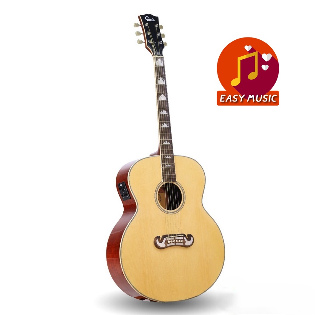 กีตาร์โปร่งไฟฟ้า-gusta-jg10e-ii-acoustic-electric-guitar