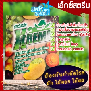 เอ็กซ์สตรีม 🦋 ป้องกันและกำจัดโรคพืช กำจัดเชื้อรา โรคใบไหม้จุด ราแป้ง โรคกุ้งแห้ง ยอดเน่าดอกเน่า ใช้ในผัก ไม้ผล ไม้ดอกไม้