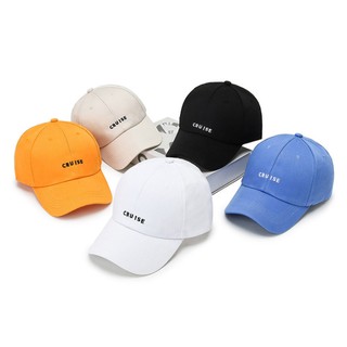 Korean simple embroidered letters baseball cap INS casual spring and summer cotton soft top cap for men and women