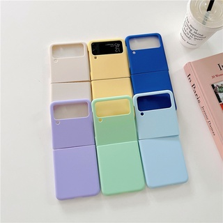 เคสโทรศัพท์มือถือ ผิวด้าน กันกระแทก สีแคนดี้ สําหรับ Samsung Galaxy Z Flip 3 5G Z Flip 3 Zflip3 Z Flip3