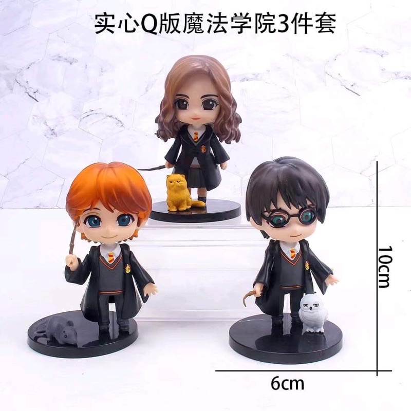 โมเดลตกแต่งเค้กharrypotter-hermione-ron