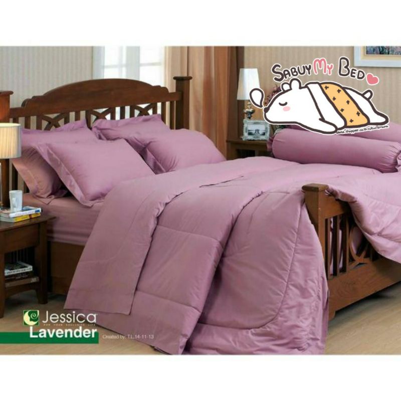 Jessica ผ้าปูที่นอน (ไม่รวมผ้านวม) รุ่น Cotton mix (กันไรฝุ่น) สีพื้น ...