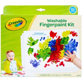 ภาพหน้าปกสินค้าCrayola ชุดระบายสีด้วยนิ้วมือ ฟิงเกอร์เพ้นส์ สำหรับเด็กเล็ก ที่เกี่ยวข้อง