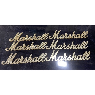 ภาพขนาดย่อของภาพหน้าปกสินค้าโลโก้ติด ลำโพง ( ราคาต่อชิ้น ) marshall. สูง3cm จากร้าน tanachitbansuanstudio บน Shopee ภาพที่ 1