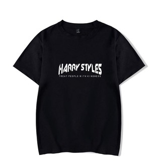 เสื้อยืดผ้าฝ้าย พิมพ์ลาย Harry Styles สไตล์ฮิปฮอป สตรีท พลัสไซซ์ สําหรับผู้ชาย และผู้หญิง XXS-4XL