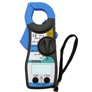 ดิจิตอล แคล้มป์มิเตอร์ AC มัลติมิเตอร์ ราคาประหยัด Digital AC Clamp Multimeter รุ่น KT87N True RMS CAT.IV 600V