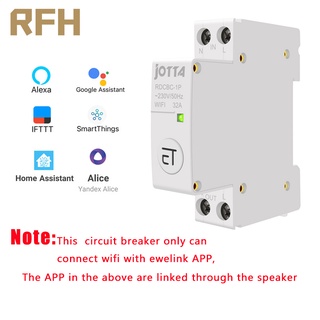 WiFi Circuit Breaker by eWeLink Remote / Voice Control With  Alexa and Google Home  RDCBC 1P 2P 4P