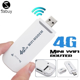 SABUY พ็อกเก็ต WiFi 150Mbps 4G LTE USB โมเด็มไร้สายการ์ดเครือข่าย USB โมเด็มไร้สายสากล4G WIF เราเตอร์
