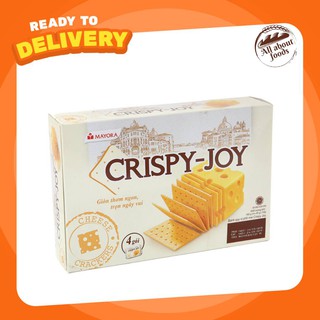 Crispy Joy บิสกิตรสชีส ตรา คริสปี้ จอย 45 กรัม x 4 ซอง (180 กรัม) แครกเกอร์รสชีส กรอบ อร่อย