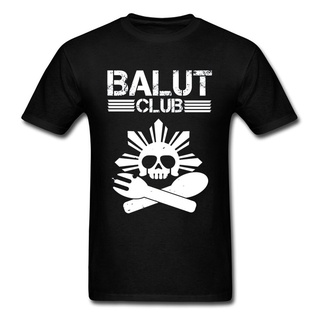 เสื้อยืดโอเวอร์ไซส์เสื้อยืด ผ้าฝ้าย พิมพ์ลายหัวกะโหลก Easter Balut Club Sull Punk สําหรับผู้ชายS-3XL