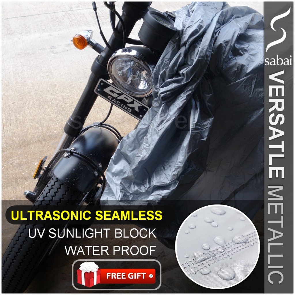 ภาพหน้าปกสินค้าSABAI ผ้าคลุมรถมอเตอร์ไซค์ - รุ่น VERSATILE (Metallic) ผ้าคลุมสบาย ผ้าคลุมมอไซค์ motorcycle cover big bike บิ๊กไบค์ จากร้าน sabaicover บน Shopee