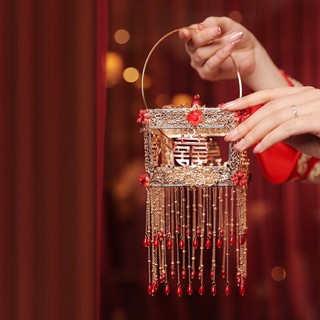 New❣️โคมไฟเจ้าสาว โคมไฟเจ้าสาวสำหรับงานแต่งงานพิธีจีน เครื่องประดับเจ้าสาว งานนำเข้า