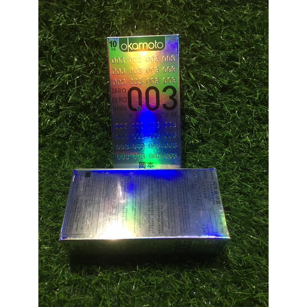 แท้-okamoto-โอกาโมโต้-003-condoms-japan-52-mm-10ชิ้น-กล่อง-1กล่อง