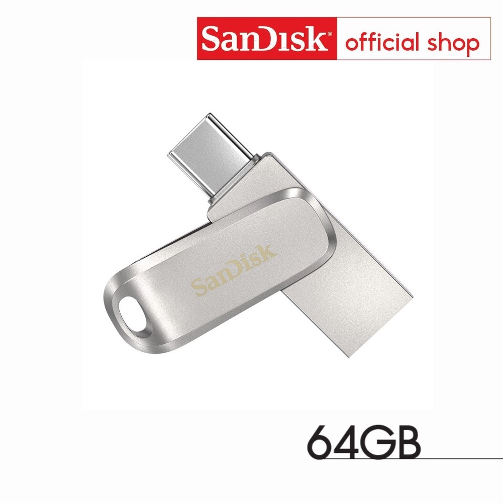 ภาพหน้าปกสินค้าSanDisk Ultra Dual Drive Luxe USB Type-C, 64GB (SDDDC4-064G-G46)