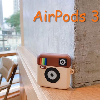 INS สไตล์กล้องหูฟังสำหรับ AirPods3gen กรณีกล้อง 2021 ใหม่สำหรับ AirPods3 หูฟังเข้ากันได้กับ AirPodsPro กรณี AirPods2gen กรณี