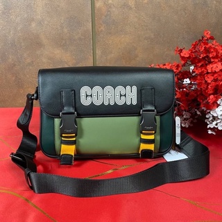 COACH TRACK CROSSBODY IN COLORBLOCK WITH COACH PATCH (COACH C6657)