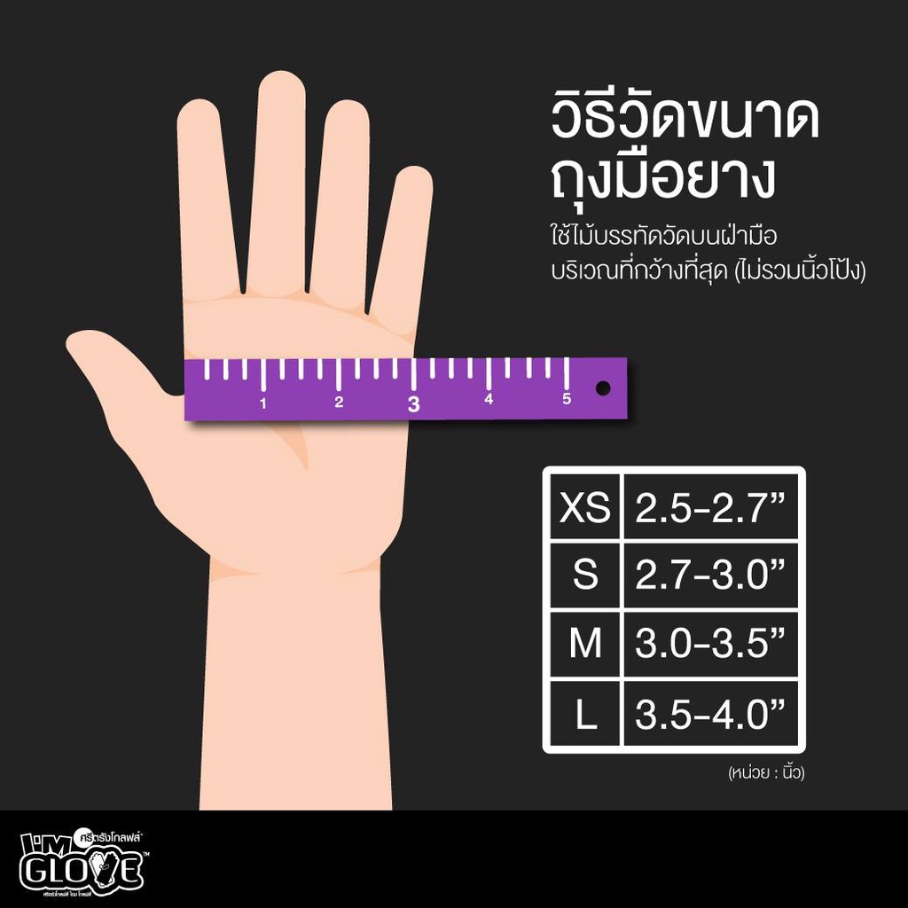พร้อมส่ง-ถุงมือ-i-am-glove-แบบไม่มีแป้ง-ถุงมือสีขาว-กล่องสีม่วง-1-กล่องมี-50-คู่
