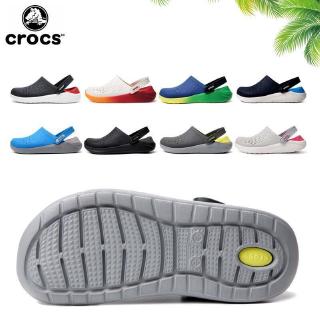 "Ready Stock"Crocs LiteRide Clog ของแท้รองเท้าชายหาดสำหรับบุรุษและสตรี (ราคาถูกกว่าร้านค้า)