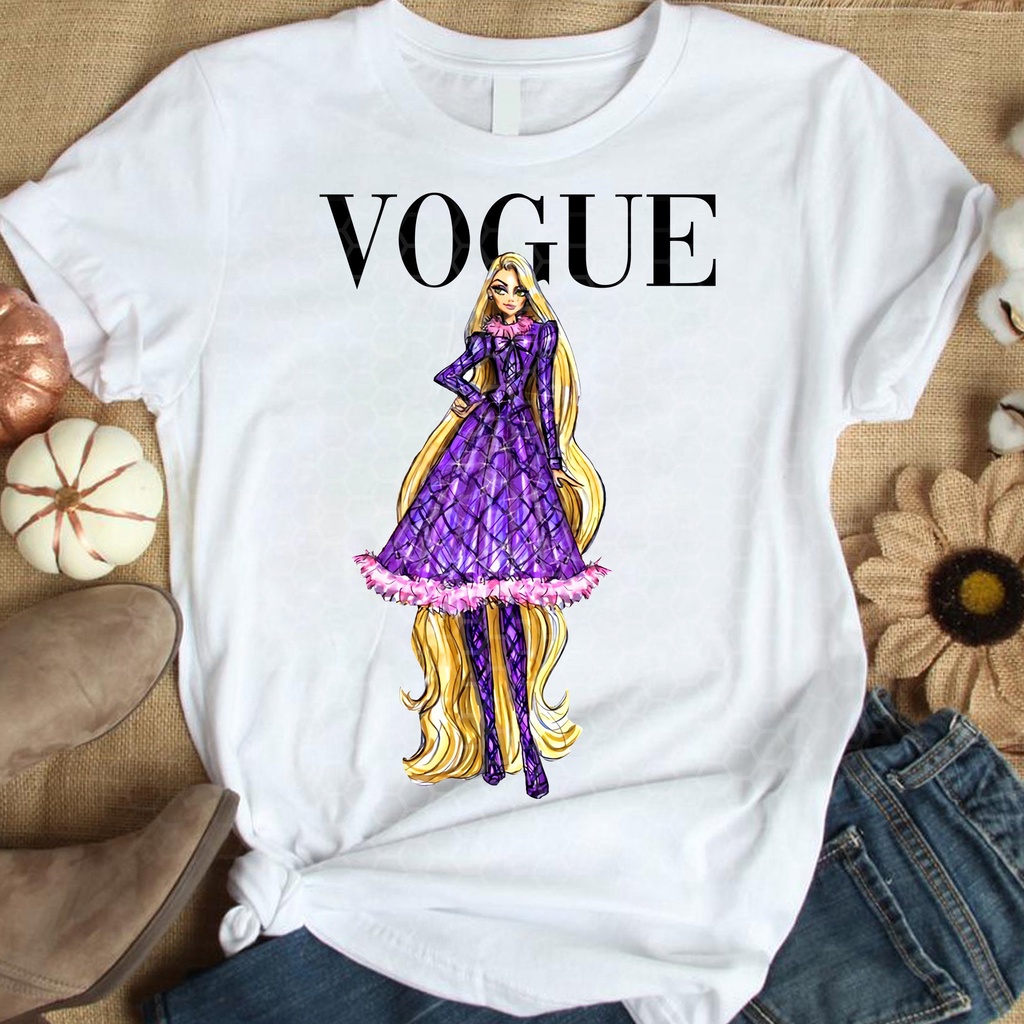 เสื้อยืดcalandfashiondisney-princess-rapunzel-disney-princess-vogue-vogue-princess-limited-edition-vogues-5xl