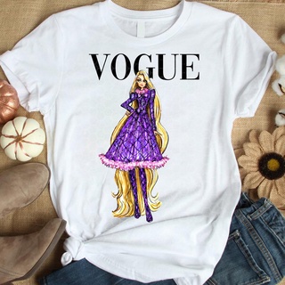 เสื้อยืดcalandfashionDisney Princess Rapunzel, Disney Princess Vogue, Vogue Princess, Limited Edition VogueS-5XL