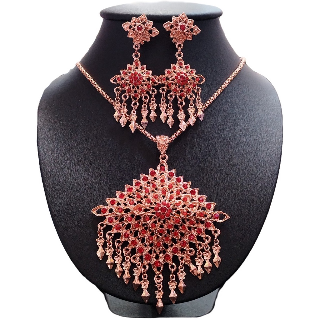 fashion-jewele-สร้อยชุดไทยสายยาวพร้อมต่างหู
