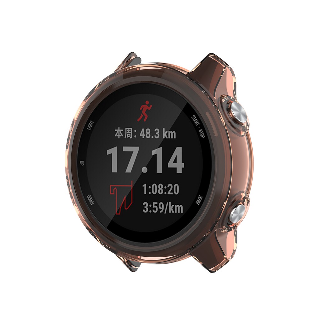 ภาพสินค้าเคสใสแบบนิ่มสำหรับ Garmin Forerunner 245M 245 GPS Watch protective case cover จากร้าน rongke.th บน Shopee ภาพที่ 4